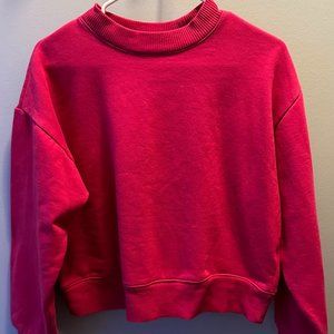 Hot Pink Cropped Crewneck